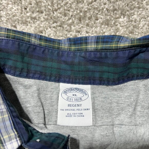 Brooks Brothers Mens XL Regent fit Lined Plaid Button-Up Shirt Long Sleeve - Picture 5 of 10
